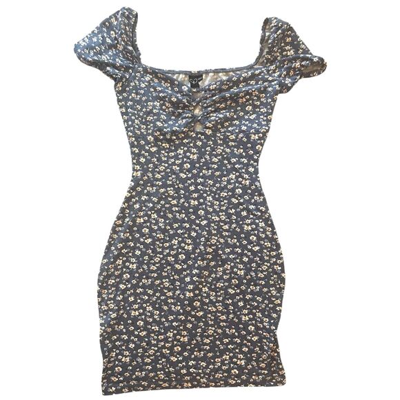 Windsor Womens Y2K Floral Feminine Bodycon Mini Dress SMALL Romantic Cottage - Picture 1 of 7